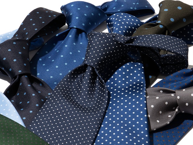 TIES】NEW ARRIVAL ～ ペイズリーに続き、ナポリ本店より “ドット” が